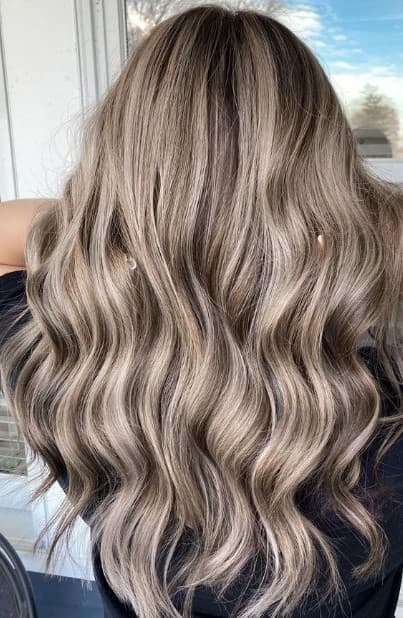 Mushroom Blonde Balayage