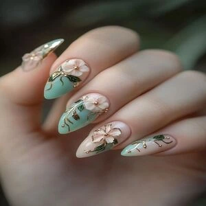 3D Embellished Nails